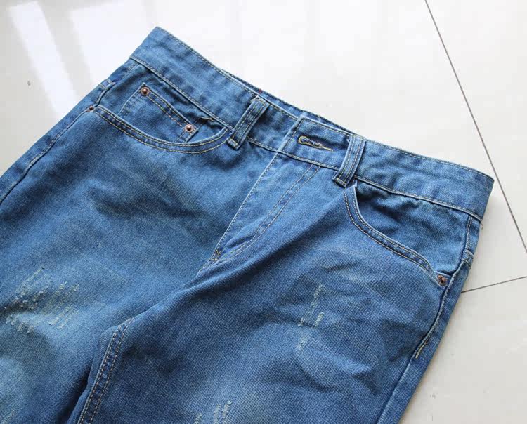 Jeans pour adolescent droite en vrac en coton pour Quatre saisons - Ref 1461311 Image 58