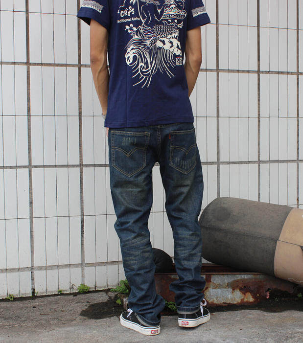 Jeans pour adolescent droite en vrac en coton pour Quatre saisons - Ref 1461311 Image 81