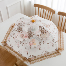 New dining table cover dish bowl cover foldable summer dust-proof fly table cover leftover food Household Artifact