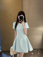 Синий, короткий, короткий рукав