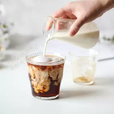 Mint life creative thick bottom water wave Moonlight glass heat-resistant glass cup bubble water cup ice coffee cup