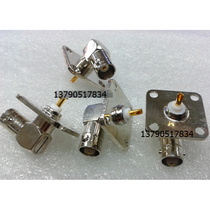 BNC-KWF RF connector Q9 mother seat 90deg elbow with square plate large flange plate elbow Q9 view