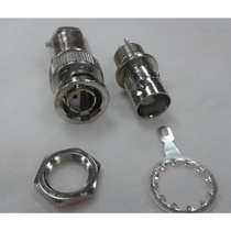 Double-pin BNC one-pin-one-hole precision connector BNC style feeder male head one needle one hole