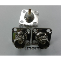 Precision pure copper BNC-KF RF connector BNC mother seat with small square plate 50 Ohm BNC welded plate holder