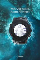 CrestCR4 diving computer Chinese version scuba free diving fishing hunting charging bluetooth connection mobile app