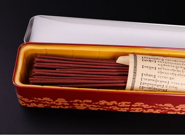 giá trầm hương kỳ nam Phật giáo Tây Tạng cung cấp bánh xe màu sắc Sheng Khang Dòng hương nhang Tây Tạng tự nhiên nằm hương thơm cho Đức Phật với hương thơm dài 24cm vòng tay gỗ đàn hương