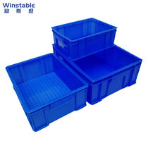 WST095 Plastic turnover box hardware tool plastic box screw container box separated parts box large six