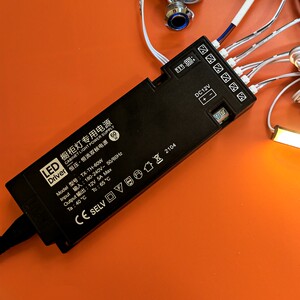 LED12V变压器分控插口24W36W60W100瓦橱柜酒展柜低压线条灯带电源