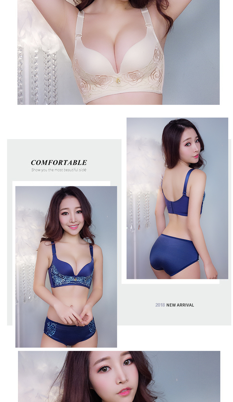 Áo ngực tập hợp ngực nhỏ gợi cảm không có vòng thép trên bộ sưu tập áo ngực ngực chống chảy xệ phần mỏng ít đồ lót nữ áo lót