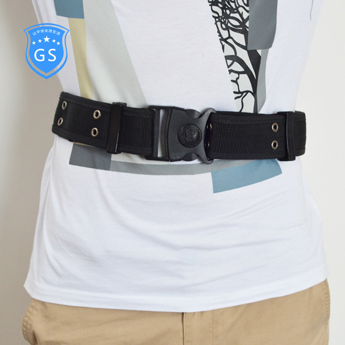 New Tactical Security Outer Belt Nylon Belt Special Warfare Closed for Training Belt Security Lock Magic