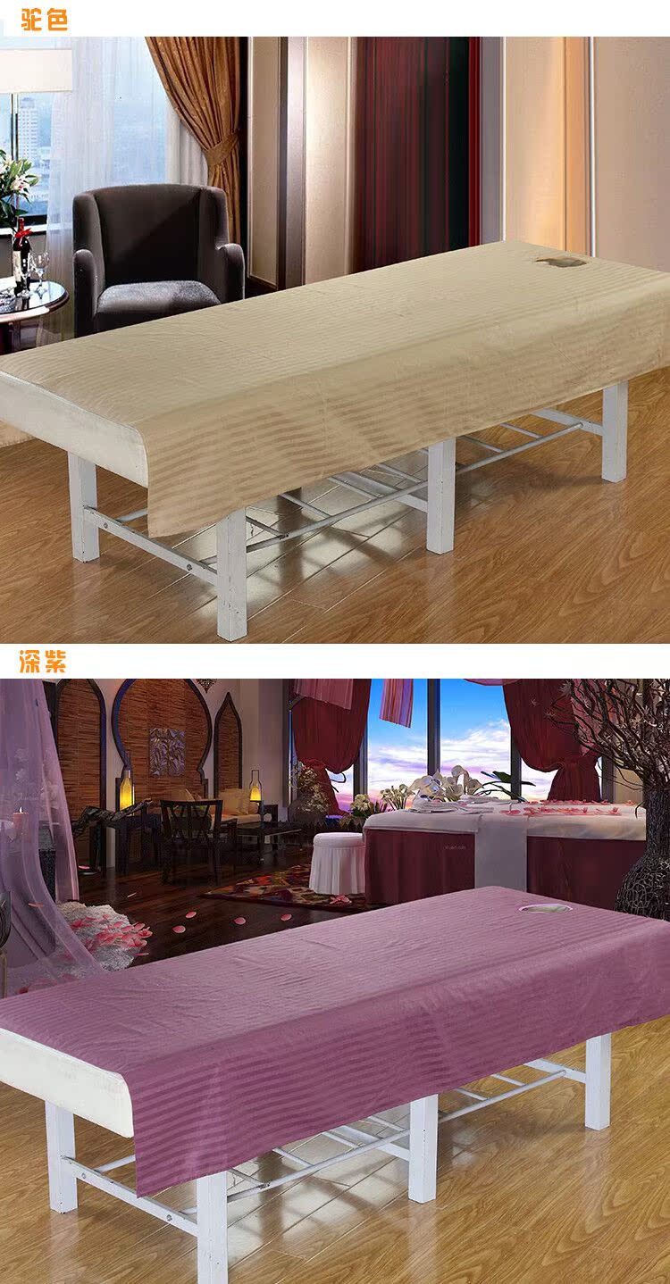 Thẩm mỹ viện dành riêng 100% cotton tấm làm đẹp vật lý trị liệu tấm massage tấm có lỗ để đặt hàng tùy chỉnh bộ ga giường