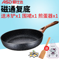 Love Shidarite Flux New Non-stick Small Frying Pan 26cm Home Large Capacity Multifunction Grilled Meat Branded Flat Bottom Pan