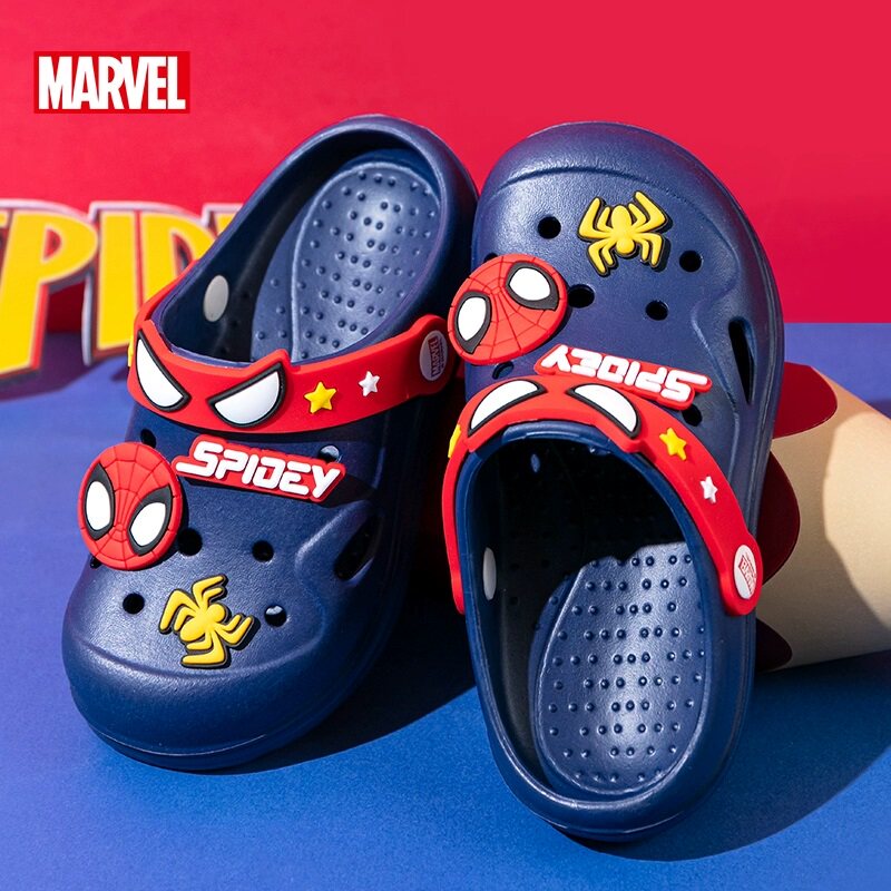 迪士尼儿童洞洞鞋男童夏拖鞋eva防臭防滑宝宝凉鞋软底户外沙滩鞋