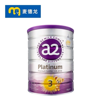 麦德龙 新西兰进口a2紫白金版婴儿配方奶粉 3段(12-48个月) 900g