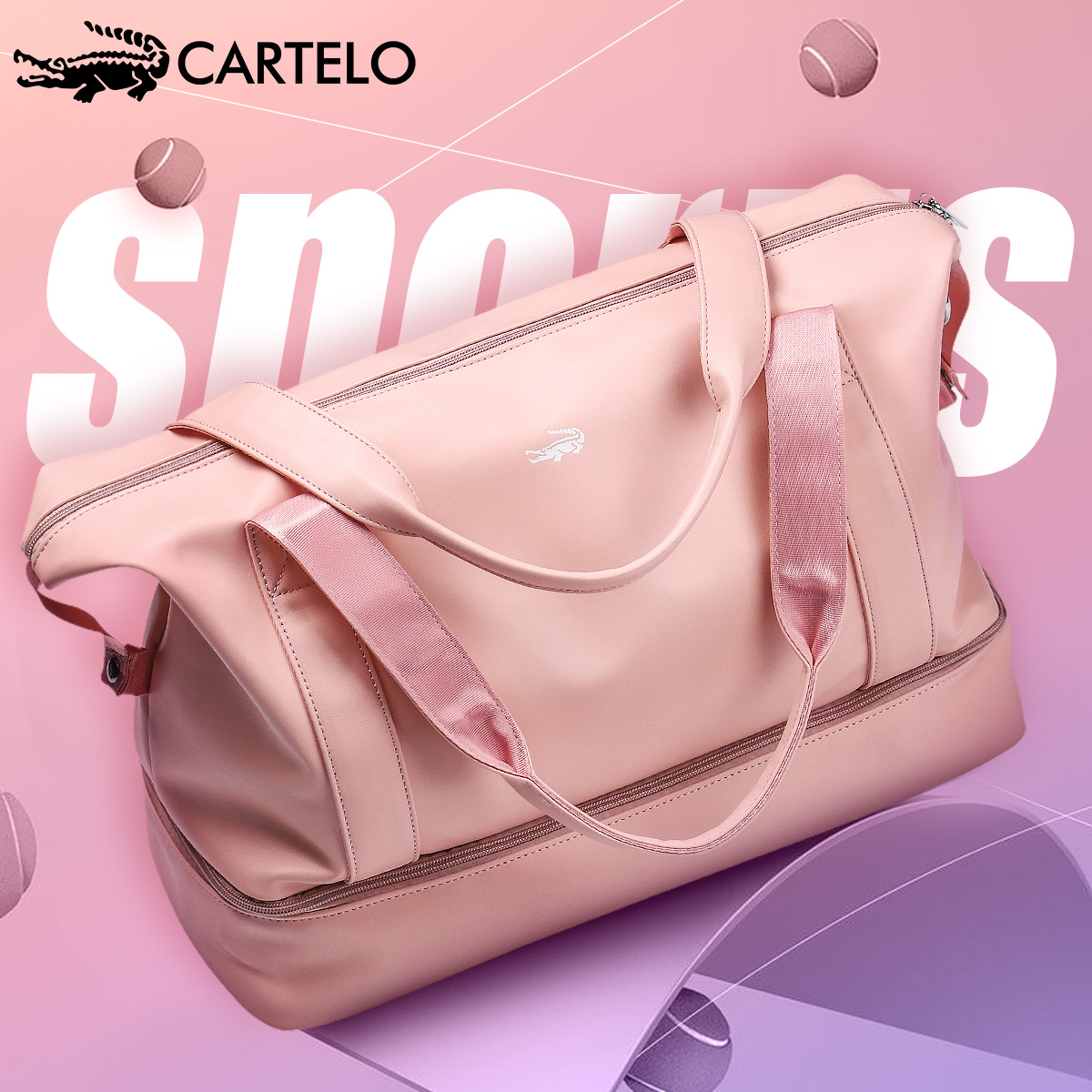 Cardilo Crocodile Women's Sports Storage Fitness Bag Fashion Leisure Versatile Travel Handbag Travel Luggage Bag