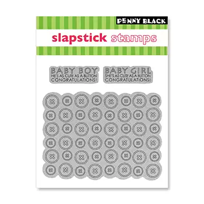 PENNY BLACK EZ self-adhesive leather stamp * seal: 40-052 good button