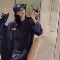 waitmore sweater women tide ins Super fire lazy wind cec coat Korean version of bf student loose mschf top