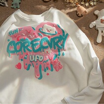 Sweatshirt womens spring and autumn 2021 new loversfashion boomers design sensation Little crowdsourced chic Korean wind blouses