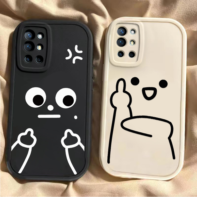 Suitable for Oneplus 9R Phone Case, New Oneplus 9Rt Full-Cover Anti-Drop Protective Case, Oneplus 9R for Men and Women, Oneplus 9Pro Personalized 9Rt International Friendly Gesture ins Style Special Case