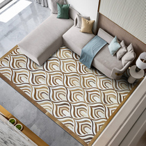 Cowhide stitching carpet light luxury living room sofa cushion horsehair bedroom bedside blanket special-shaped spot wash-free easy to care