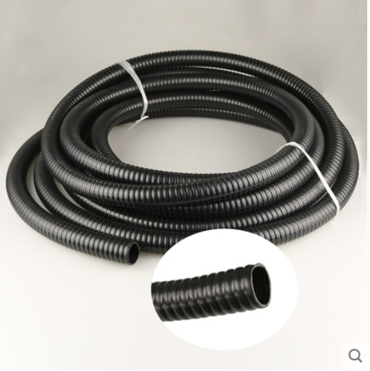 Senson Fish Pond Filter Water Pipe Black Flame Retardant Tube Corrugated Hose Bellows Pond Pumped Rubber Hose