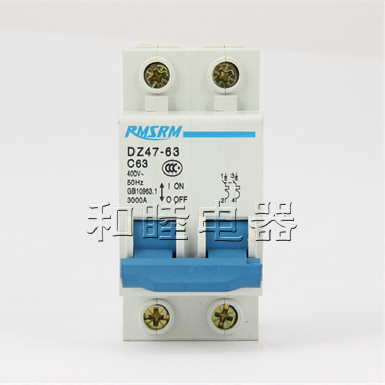 Shanghai People's Air Switch Circuit Breaker C45DZ47 1P2P3P4P Short Circuit Overload Protector Home