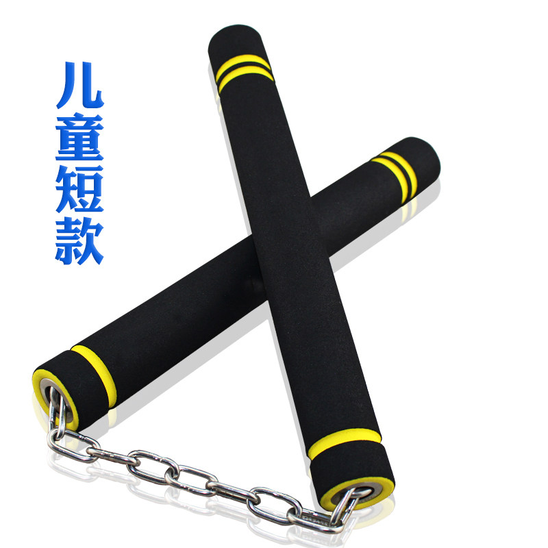 Weibangte stainless steel sponge nunchaku children's steel cotton foam nunchaku Taekwondo beginner nunchaku