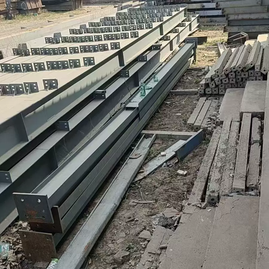 Steel structure frame building grid project light steel structure workshop design and processing export steel beams and columns