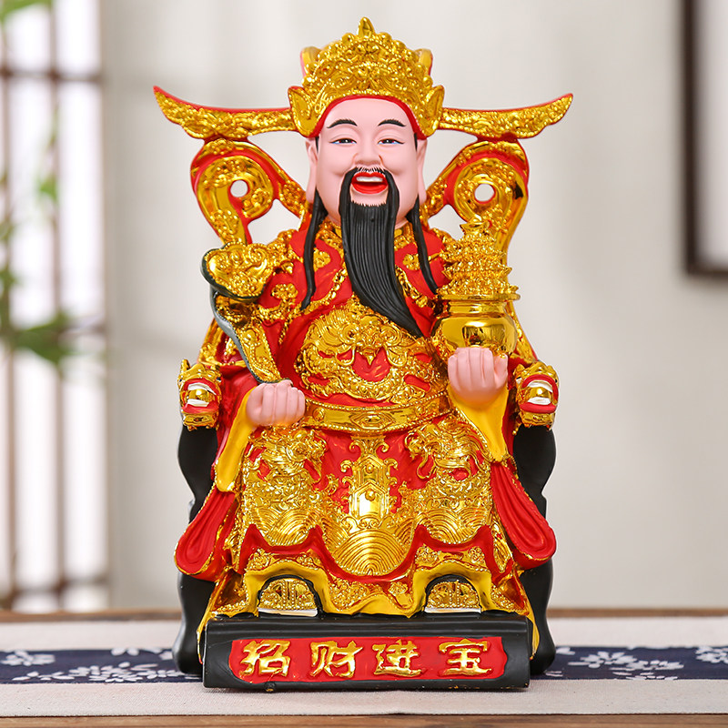 12-inch treasure-lord 16-inch swing piece 19 inch Wen Caio God's fortune Five-way resin Joe to open for business-Taobao