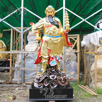 1 8 Metota Tianwang Li Jing General painted glass fiber reinforced plastic resin Buddha statue town house evil wind water ornaments