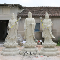 2 meters Oriental Sansheng Medicine Buddha Sunlight Moonlight Buddha FRP resin Buddha statue semi-finished white embryo factory direct sales