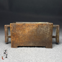 Antique horse groove Boutique fragrance furnace Old objects Collection of Antique Old Culture Furnace Decoration