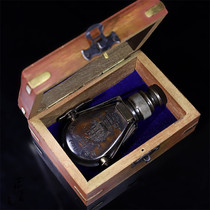 Antique Reflow Wood Box Packaging Monocellular Copper Antique Telescope Antique Portable Telescope Collection