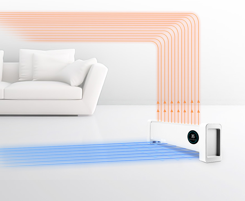 云米 踢脚线电暖器 2000W 6米远程遥控 图6