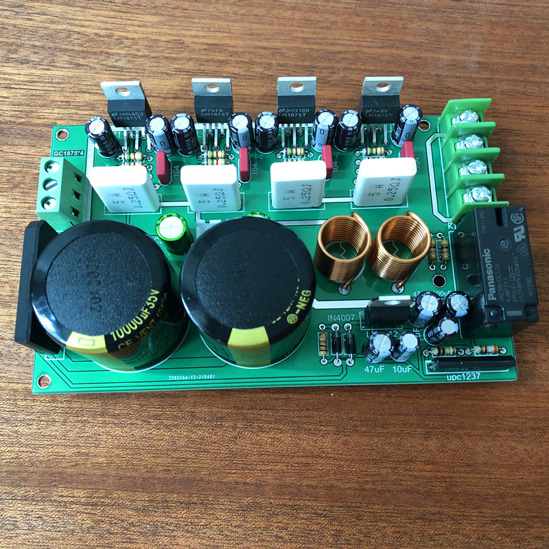 GC version double parallel LM1875T fever power amplifier board diy spare parts European and American classic GC listening version semi-finished products