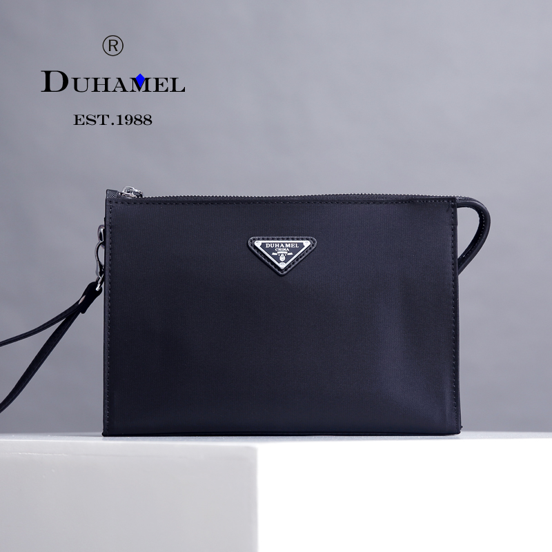 New nylon clutch bag Oxford cloth men's clutch bag simple casual handbag clip bag waterproof canvas wash bag