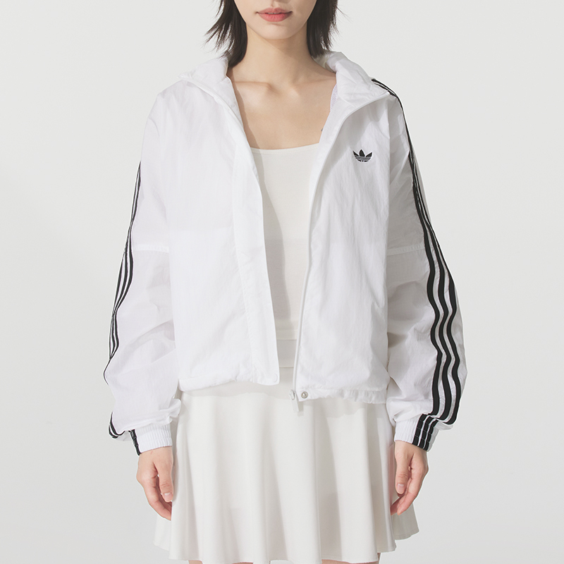 Adidas Adidas Trefoil Women's Autumn New 3S Windbreaker Windproof Jacket Jx1450 Adidas Adidas Trefoil Women's Autumn New 3S Windbreaker Windproof Jacket Jx1450
