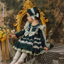 Girls' Spring Dress High-end Spanish Lolita Lolita Dress Princess Dress Baby Birthday Dress England