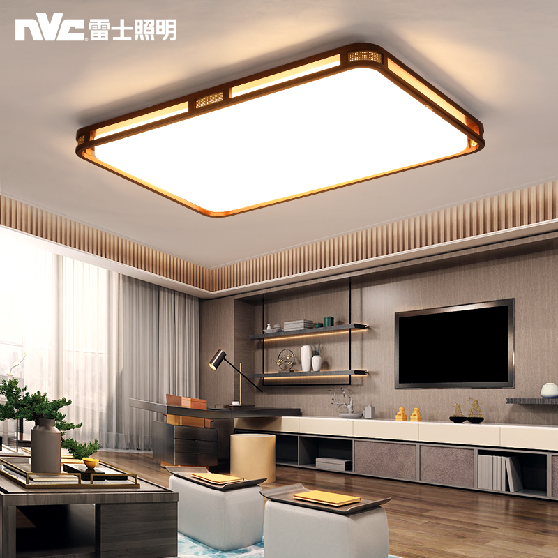 NVC lighting ceiling light New Chinese style solid wood master bedroom light Room light Dining room light Living room light 2020 new