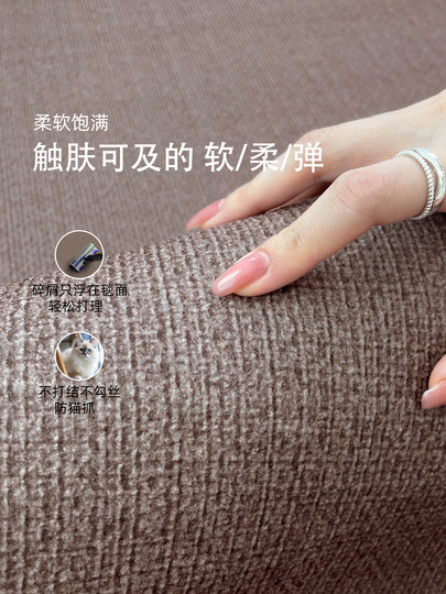 Carpet living room 2026 new light luxury high-end no-wash wipeable sofa waterproof floor mat bedroom large area full carpet