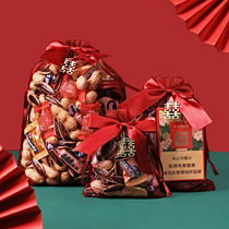 Wedding gold edge candy bag cigarette yarn sugar bag wedding supplies wedding candy bag creative candy packaging