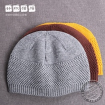Autumn and winter monk knitted hat melon skin hat warm elastic monk hat monk hat bhikshuni monk hat