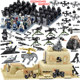 Military Ghost Special Forces Minifigure Building Blocks Swat War Wolf Whistle Tower High-Range Desert Battlefield Base Assembly Toy