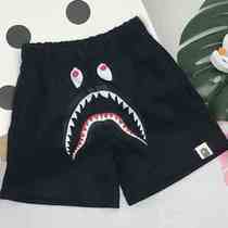 Boy shorts 2021 Summer Girls thin pants CUHK Scout black Sport 50% pants Children handsome pants