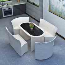 Balcony Outdoor Table And Chairs Combined Outdoor Iron Art Small Tea Table Simple Casual Patio Open Terrace Table 3-5 pieces