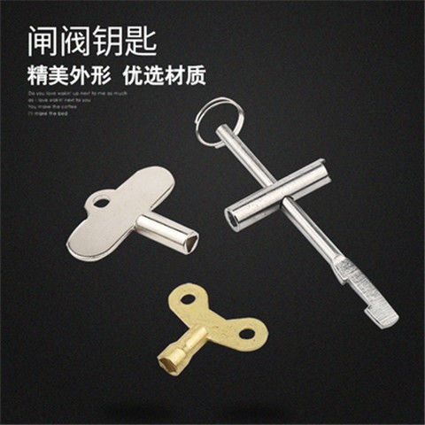 Tap Water Valve Gate Valves Water Switch Key Water Meter Front Inner Triangle Switch Gate Valve Fittings Lock Screwdriver Tap