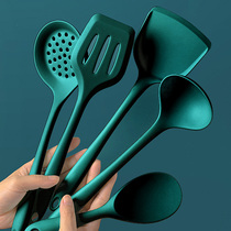 Silicone Shovel Small Number Kitchen Special Full Set Plastic Rubber Thickened Shovel Cookware Fried Vegetable Fried Fish Flat Shovel Commercial