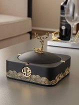 Ashtrays light extravagant luxury high-end large number home living room modern new Chinese style with smoke cylinder creative delivery pendulum piece