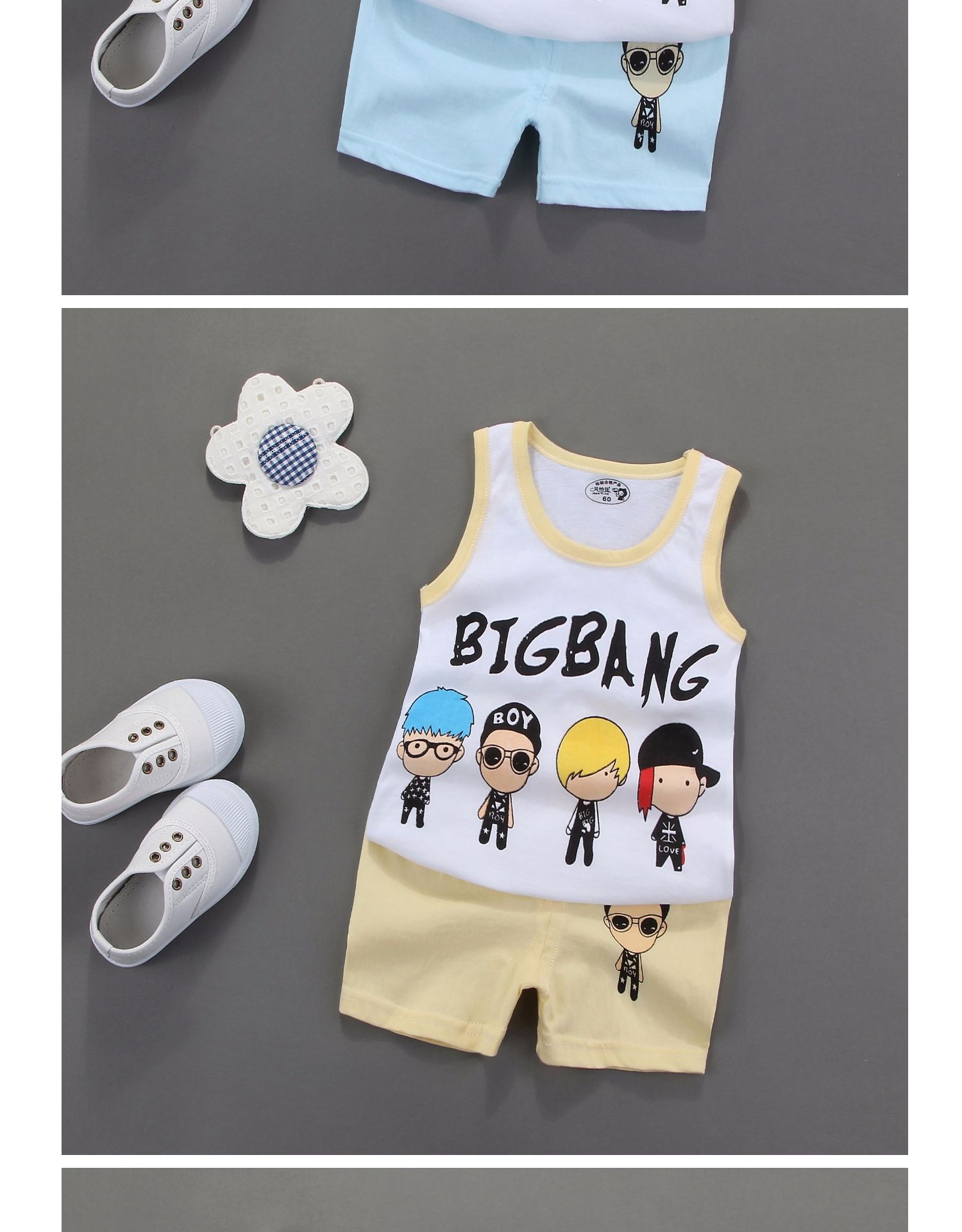 Đặc biệt hàng ngày bộ đồ mới giản dị cotton mùa hè trẻ em quần short ngắn tay hai mảnh quần áo trẻ em - Phù hợp với trẻ em đồ bơi cho bé