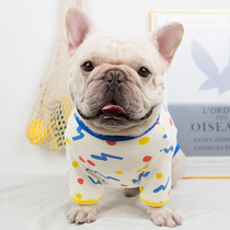 Dow clothes French cattle Bago clothes pet dog autumn and winter base shirt stretch inside clothes fat dog clothes